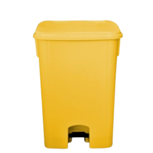 Lixeira Amarela 15L com Pedal Bralimpia