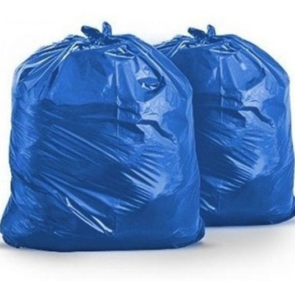 Saco de Lixo 60L Azul Comum