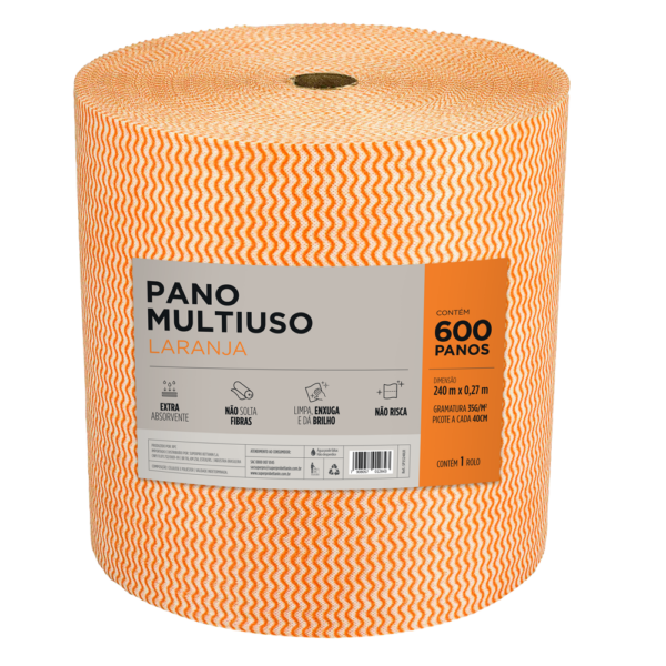 Pano Multiuso Laranja 35g 0,27x240m Bettanin