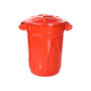 Lixeira Vermelha 100L com Tampa JSN